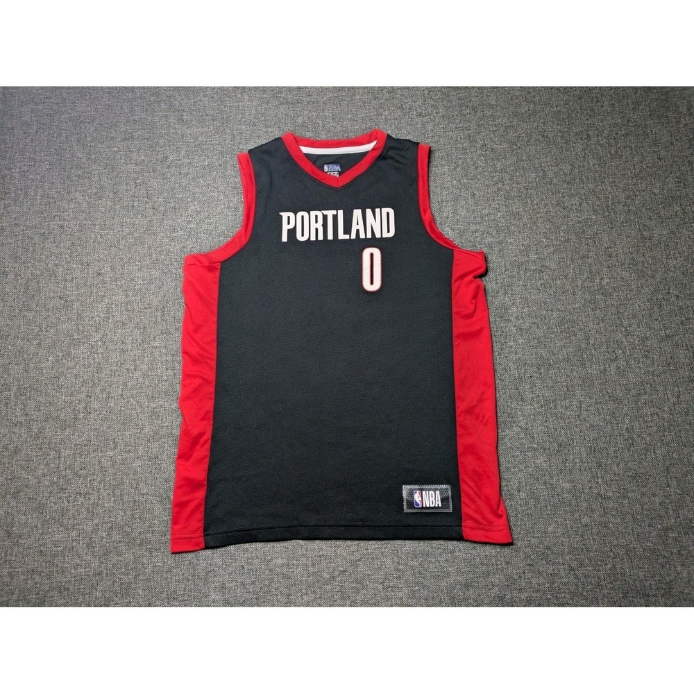 Damian Lillard Portland Trailblazers‎ Youth XL Jersey NBA TX3 Cool Black/Red